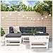 Set Salotto da Giardino 5 pz Bianco in Legno Massello di Pino - Foto miniatura 1