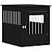 Gabbia Cani Arredamento Nera 64,5x80x71cm Legno Multistrato - Foto miniatura 1