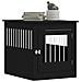 Gabbia Cani Arredamento Nera 64,5x80x71cm Legno Multistrato - Foto miniatura 3