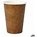 Set Di Bicchieri Monouso Cartone Carta Kraft 45 Pezzi 220 Ml (20 Unità) - Foto miniatura 1