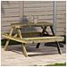 Tavolo Da Picnic 105x134x75 Cm In Legno Impregnato Di Pino - Foto miniatura 1