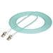Cavo in fibra ottica multimodale OM4 LC a LC (UPC) commutabile con linguette push-pull, 5m, 50/125µm, Reti 100G, Bassa perdita di inserzione, Cavo patch /bretella in fibra ottica LSZH - Foto miniatura 5