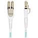 Cavo in fibra ottica multimodale OM4 LC a LC (UPC) commutabile con linguette push-pull, 5m, 50/125µm, Reti 100G, Bassa perdita di inserzione, Cavo patch /bretella in fibra ottica LSZH - Foto miniatura 2