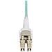 Cavo in fibra ottica multimodale OM4 LC a LC (UPC) commutabile con linguette push-pull, 5m, 50/125µm, Reti 100G, Bassa perdita di inserzione, Cavo patch /bretella in fibra ottica LSZH - Foto miniatura 4
