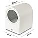 Applique A Parete Per Interno Esterno Ip65 Porta Faretto Gu10 Bianco - Foto miniatura 3
