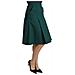 Gonna In Cotone A Vita Alta A Pieghe Verde A Vita Alta - It40-s - Foto miniatura 2