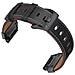 Cinturino In Vera Pelle Per Garmin Fenix 8/7x/7/6/5/965 Black 26 Mm - Foto miniatura 3