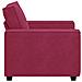 Divano Sedia Rosso Vino 60 cm Velluto - Foto miniatura 6