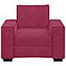 Divano Sedia Rosso Vino 60 cm Velluto - Foto miniatura 8