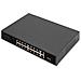 Switch PoE Fast Ethernet a 16 porte, 2 uplink Gigabit (RJ45/SFP) - Foto miniatura 1