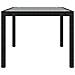 Lusso Casadino -  Tavolo Giardino Nero 250x100x75cm Vetro Temperato E Polyrattan - Foto miniatura 3