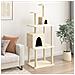 Albero per Gatti con Tiragraffi in Sisal Crema 167 cm - Foto miniatura 2