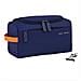 Beauty Case Da Viaggio Medio Per Uomo Navyblue - Foto miniatura 1