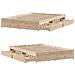 Letto senza Materasso 140x200 cm in Legno Massello di Pino - Foto miniatura 9