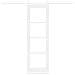 Porta Scorrevole con Set di Accessori 'ORKDAL'Bianca in Legno Massello e Vetro - Foto miniatura 4