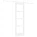 Porta Scorrevole con Set di Accessori 'ORKDAL'Bianca in Legno Massello e Vetro - Foto miniatura 6