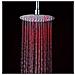 Soffione Doccia Ultraslim Tondo Con Led Cromoterapia Acciaio Inox D30 Cm Vegas - Satinato - Foto miniatura 1