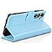 Custodia A Portafoglio Per Galaxy S24 Fe Con Funzione Di Supporto E Linguetta Magnetica, Azzurro - Foto miniatura 3