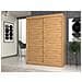 IGA 160 ART C KPL armadio /guardaroba per camera da letto 7 ripiani 2 porta /porte Quercia - Foto miniatura 2
