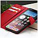 Custodia A Portafoglio Per Apple Iphone 15 Pro Max Con Supporto E Linguetta, Rosso - Foto miniatura 2