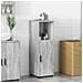 Mobile da Bagno Grigio sonoma 30 x 35 x 95 cm Legno multistrato - Foto miniatura 2
