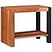 Libreria Marrone, Nero 50 x 30 x 40 cm Legno di Acacia Massello - Foto miniatura 1