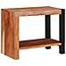 Libreria Marrone, Nero 50 x 30 x 40 cm Legno di Acacia Massello - Foto miniatura 2
