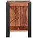 Libreria Marrone, Nero 50 x 30 x 40 cm Legno di Acacia Massello - Foto miniatura 5