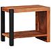 Libreria Marrone, Nero 50 x 30 x 40 cm Legno di Acacia Massello - Foto miniatura 6
