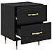 Armadio da Notte 2 pcs Rovere nero 40 x 35 x 47,5 cm - Foto miniatura 5
