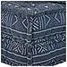 Pouffe Geometrico Indaco 70 x 70 x 54 cm Tessuto - Foto miniatura 8
