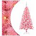 Albero di Natale con 150 LED con supporto Rosa 150 cm PVC - Foto miniatura 1