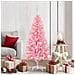 Albero di Natale con 150 LED con supporto Rosa 150 cm PVC - Foto miniatura 2