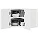 Pensile cucina Bianco 57 x 57 x 40 cm Legno multistrato - Foto miniatura 3