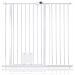 Bettacare Cancelletto Per Animali Con Gattaiola Bloccabile, 107.4cm - 115cm, Bianco, Altezza Di 104cm - Foto miniatura 1