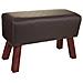 Sgabello Imbottito Marrone 72x30x47h - Foto miniatura 1