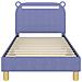 Struttura letto bambini con testata Blu jeans 80 x 160 cm - Foto miniatura 5