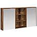 Set di Armadi da Bagno con lo scaffale 3 pcs 126 x 16 x 62.5 cm - Foto miniatura 1