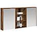 Set di Armadi da Bagno con lo scaffale 3 pcs 126 x 16 x 62.5 cm - Foto miniatura 3