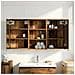 Set di Armadi da Bagno con lo scaffale 3 pcs 126 x 16 x 62.5 cm - Foto miniatura 4