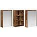 Set di Armadi da Bagno con lo scaffale 3 pcs 126 x 16 x 62.5 cm - Foto miniatura 5