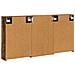 Set di Armadi da Bagno con lo scaffale 3 pcs 126 x 16 x 62.5 cm - Foto miniatura 9