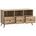 Mobile TV con cassetto Rovere Artigianale 102 x 34,5 x 50 cm - Foto miniatura 3