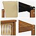 Set di divani da esterno con cuscino 6 pcs Naturale e Beige - Foto miniatura 6