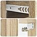 Mobiletto da notte a muro Rovere Sonoma 33 x 34,5 x 24 cm - Foto miniatura 7