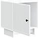 Armadio da Notte Bianco 43 x 34,5 x 50 cm Legno ingegnerizzato - Foto miniatura 3