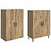 Set di armadi 2 pcs 66 x 34,5 x 89,5 cm Legno ingegnerizzato - Foto miniatura 3