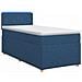 Letto box spring con materasso Blu 90 x 190 cm Tessuto - Foto miniatura 1