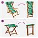 Lettino 4 pcs 3 Posizione Legno di Eucalipto Massello - Foto miniatura 9