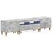 Mobile TV LED a 3 pezzi Grigio Cemento Legno ingegnerizzato - Foto miniatura 1